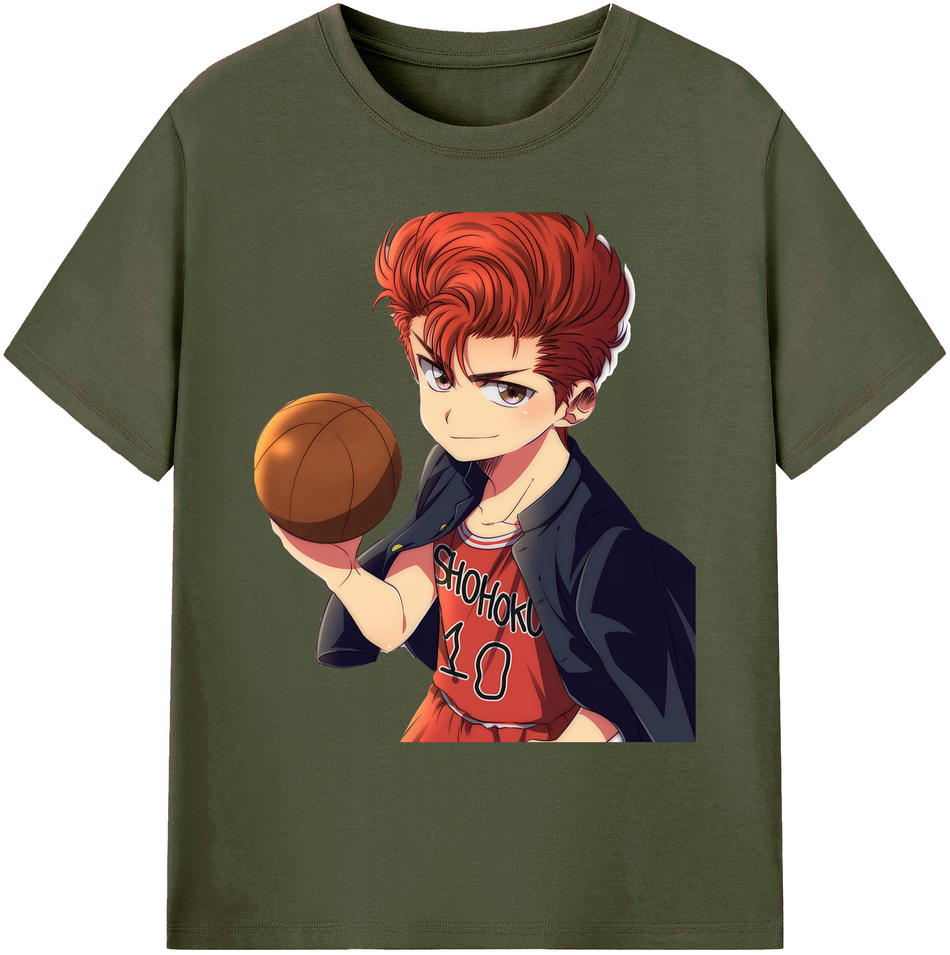 （画像用） SLAM DUNK／スラムダンク 綿100％ メンズ半袖Tシャツ｜肌触りやわらか＆通気性